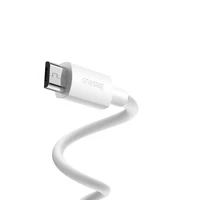 Baseus kabelis Simple Wisdom USB - microUSB 1,5 m 2,1A balts 2 gab.