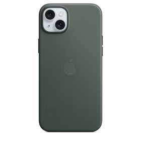 APPLE FINEWOVEN MACIŅŠ MT4F3ZM/A IPHONE 15 PLUS EVERGREEN ATVĒRTS IEPAKOJUMS