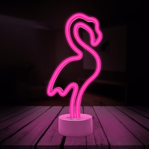Neon LED on statīvs FLAMINGO rozā USB-C FSC-11 Forever Light