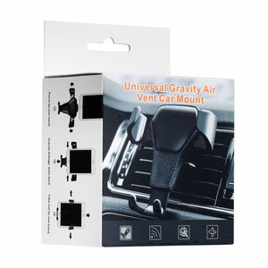 Auto turētājs H01 melns gravitācijas turētājs ventilācijas režģim