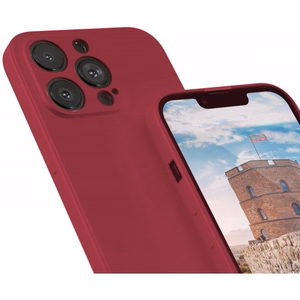 Telefona maciņš Liquid Silicone Edge Oneplus 9 Pro (Dark Red Rose)