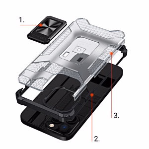Crystal Ring Case прочный защитный чехол с подставкой для iPhone 13 Pro синий
