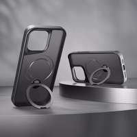 Etteri Matēts Magnētiskais gredzens viedtālruņa apvalks iPhone 14 6,1" melns