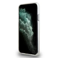 DKNY IML rūtainais mono raksts un drukātas svītras magnētiskais viedtālruņa apvalks iPhone 11 / Xr - rozā