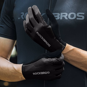 Rockbros cycling gloves spring/summer/autumn, full, size: L - black