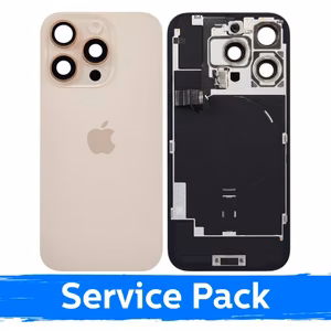 Aizmugurējais vāciņš saderīgs ar Apple iPhone 16 Pro / Desert Titanium / (Service Pack)