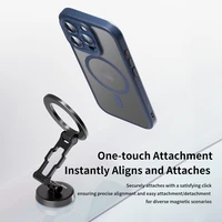 Rock Guard Touch Matte Series Magnētiskais viedtālruņa apvalks Iphone 16 Pro Max zils