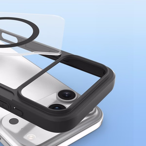 Dux Ducis Skin X Pro viedtālruņa apvalks iPhone 17 Pro Max ar maku, saderīgs ar MagSafe - melns