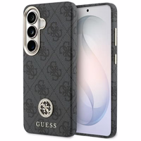 Guess maciņš 4G Rhinestone Round Logo MagSafe priekš Samsung Galaxy S26 Plus melns