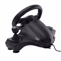 Trust GXT 289 Movi melns USB Steering wheel + Pedals Nintendo Switch, PlayStation 4, Xbox One S, Xbox One X, Xbox Series S, Xbox Series X