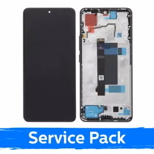 Ar Xiaomi Redmi Note 13 Pro 5G / Poco X6 5G saderīgs LCD displejs ar rāmi / olīvzaļš / (servisa komplekts)