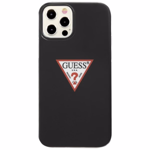 Guess GUHCP12LPCUCTLBK iPhone 12 Pro Max 6.7" melns cietais apvalks Triangle kolekcija