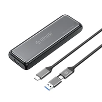 Orico DDM2-C3-G2 M.2 NVME USB-A USB-C 3.2 10Gb/s disku ierīce - pelēka