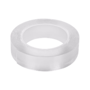 Rebel caurspīdīga divpusēja montāžas lente, 1 mm x 19 mm x 1,5 m