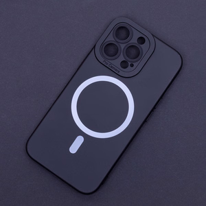 Silicon Mag maciņš for iPhone 16 Plus 6,7" melns