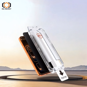 Tel Protect Dust-Free Easy Fit Privacy Full Glue 6D rūdīts stikls priekš Iphone 15 melns