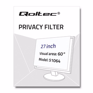 Qoltec 51064 displeja privātuma filtri 68.6 cm (27")