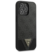 Guess maciņš GUHCP13LPU4GHBK iPhone 13 Pro / 13 6.1" pelēks/pelēks hardcase 4G Triangle Collection