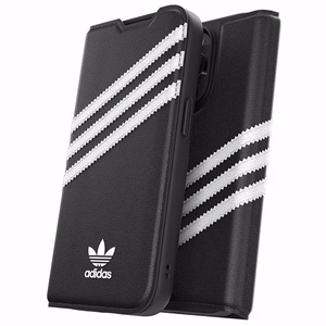 Adidas OR Viedtālruņa apvalks Booklet PU iPhone 14 Pro melns/balts 50196