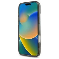 Karl Lagerfeld IML Metal Karl Head Magnētiskais viedtālruņa apvalks iPhone 16 - melns