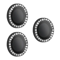 Temperētais stikls HARD DIAMOND kamerai (objektīvam) iPhone 17 Pro/17 Pro Max – melnas krāsas, 3 gab.