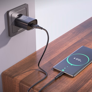 Borofone Sienas lādētājs BN1 Innovative - USB - 2,1A ar USB uz Type C melns