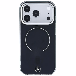 Mercedes Double Layer Iconic Logo vāciņš modelim iPhone 18 Pro Max / 17 Pro Max, saderīgs ar MagSafe – melns