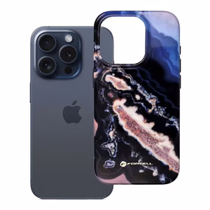 FORCELL F-PROTECT Mirage, militārā kritiena pārbaudītais viedtālruņa apvalks, MagSafe saderīgs IPHONE 15 PRO zeltains