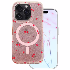 Cherry Mag maciņš paredzēts iPhone 14 Pro 6,1" ar spīdumiem