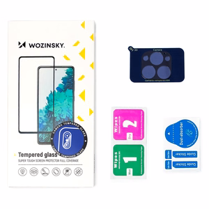 Wozinsky Pilns kameras stikls 9H pilns kameras rūdītais stikls Xiaomi Redmi Note 11 kamera (ĶĪNA)