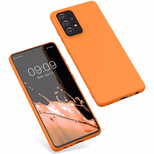 Silikona viedtālruņa apvalks mīksts elastīgs gumijas pārsegs Samsung Galaxy A22 4G zils