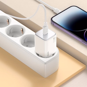 Lādētājs Hoco USB C QC PD 20W + Kabelis USB C uz Lightning N40 balts