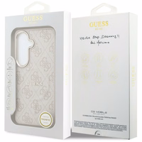 Guess maciņš 4G Embossed Ring MagSafe for Samsung Galaxy S26 Plus rozā