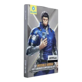 5D Mr. Monkey Aizsargstikls - Apple iPhone 17 Pro Max melns (Airbag Anti-broken)