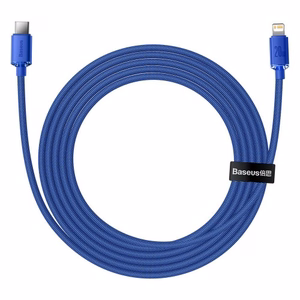 USB kabelis Baseus Crystal Shine mBlue Type-C / Lightning 200cm (līdz 20W)