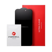 Forcell privātuma aizsargstikls – iPhone 16 Plus, melns