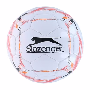 Slazenger football, size 5, White / Red
