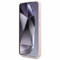 Karl Lagerfeld silikona grafiti Ikonik logotips ar magnētisko Samsung Galaxy S25 viedtālruņa apvalks rozā