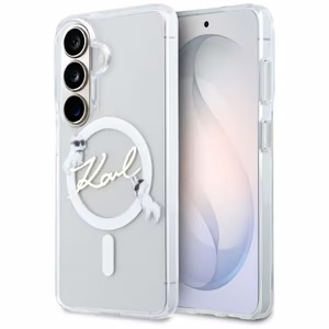 Karl Lagerfeld IML KC Script MagSafe Maciņš for Samsung Galaxy S26 - caurspīdīgs