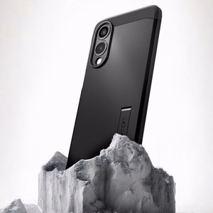 Чехол Spigen Tough Armor MagSafe для Samsung Galaxy S25 Edge - чёрный