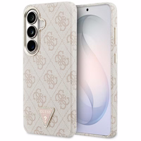 Guess maciņš 4G Triangle Logo MagSafe for Samsung Galaxy S26 rozā