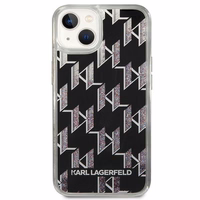 Viedtālruņa apvalks Karl Lagerfeld KLHCP14MLMNMK iPhone 14 Plus 6.7\" melns / melns Liquid Glitter Monogram
