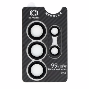 Rūdītais stikls Tel Protect Titanium objektīva 99% AR Aramid sērija kamerai Samsung Galaxy S25 Ultra (5 gab.)