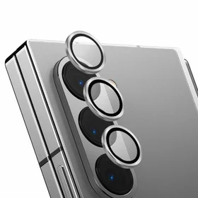 Uniq Optix Auminium rūdītais stikls lēcai ar aplikatoru Samsung Galaxy Z Fold 6 - balts