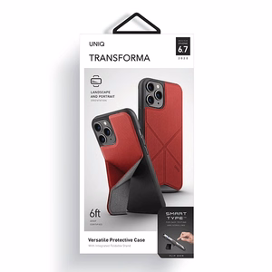 Uniq Transforma viedtālruņa apvalks iPhone 12 Pro Max - sarkans