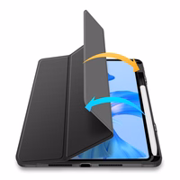 Dux Ducis Toby viedtālruņa apvalks Huawei MatePad Pro 11'' (2022) apvalks ar S Pen pildspalvas gudro statīvu melns