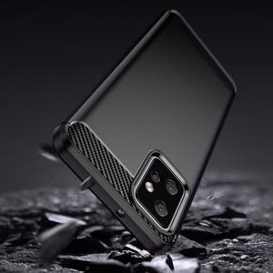 Oglekļa apvalks Motorola Moto G Power 2023 elastīgs silikona oglekļa pārsegs melns