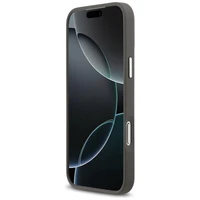 Karl Lagerfeld FW Graudains Karl & Choupette galvu nagli un logotips viedtālrunim iPhone 17 Pro Max - pelēks