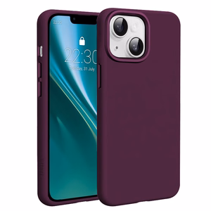 Etteri Silicone Mag maciņš iPhone 15 6,1 collu, tumšā ķiršu krāsā