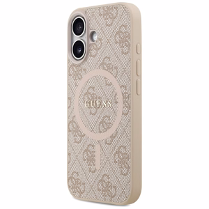 Guess 4G Ring Classic Logo MagSafe futrālis iPhone 17 - Rozā krāsā